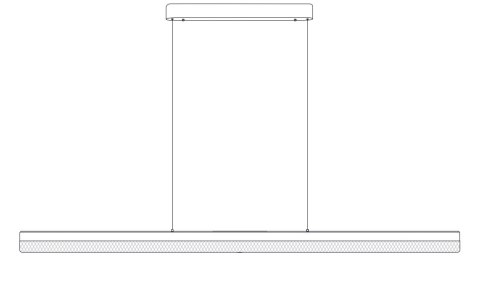 Lampa wisząca ANABELLA LED czarna 120 cm