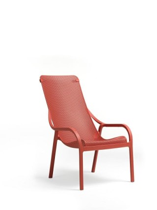 NARDI fotel ogrodowy NET LOUNGE czerwony