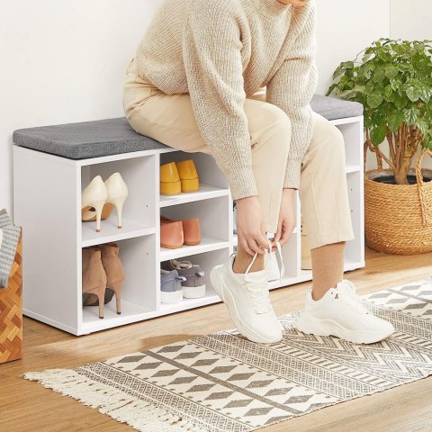 Szafka na Buty z Siedziskiem - LHS010W01 Szafka na Buty z Siedziskiem - LHS010W01