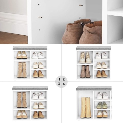 Szafka na Buty z Siedziskiem - LHS010W01 Szafka na Buty z Siedziskiem - LHS010W01