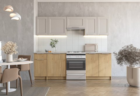 WENDY 240 kuchnia zestaw korpus: dąb cremona, fronty: kaszmir WENDY 240 kuchnia zestaw korpus: dąb cremona, fronty: kaszmir