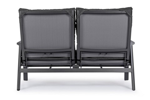 BIZZOTTO sofa 2-osobowa ogrodowa KLEDI szara BIZZOTTO sofa 2-osobowa ogrodowa KLEDI szara