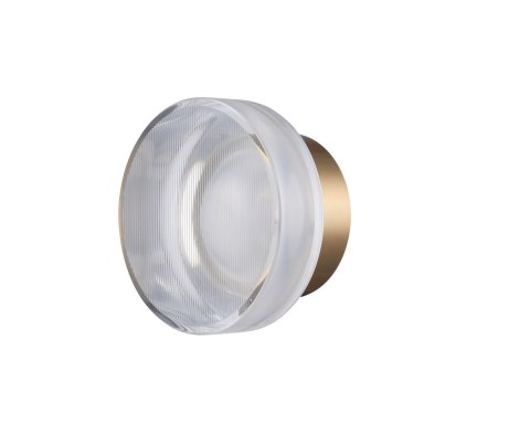 Lampa ścienna CARMELLO LED transparentna złota 13,5 cm
