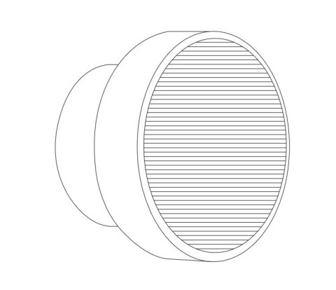 Lampa ścienna CARMELLO LED transparentna złota 13,5 cm