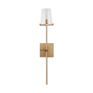 Lampa ścienna CLASSICO złota szklany klosz 62 cm