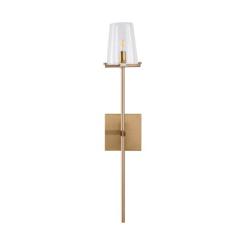 Lampa ścienna CLASSICO złota szklany klosz 62 cm Lampa ścienna CLASSICO złota szklany klosz 62 cm
