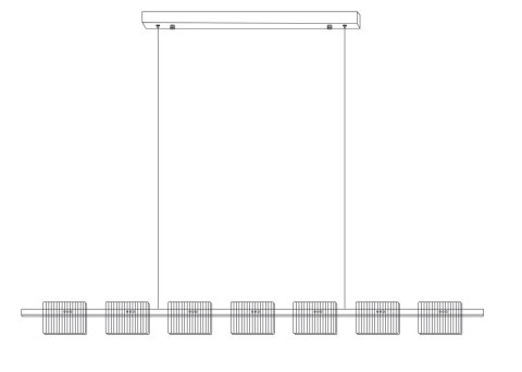 Lampa wisząca BACCIO LED złota 120 cm