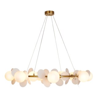 Lampa wisząca CHIC złoto biała 105 cm