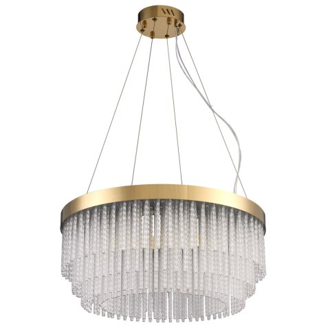 Lampa wisząca GLORIA LED kryształowa złota 60 cm