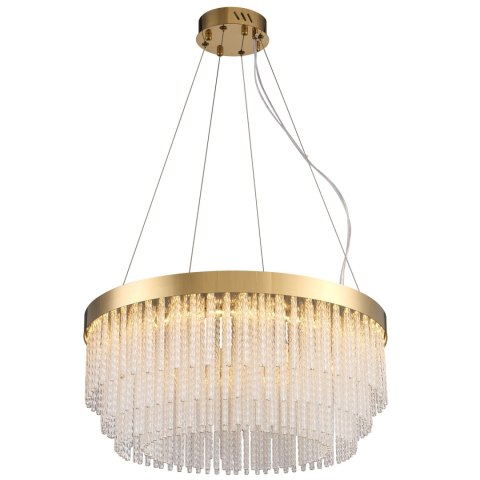Lampa wisząca GLORIA LED kryształowa złota 60 cm