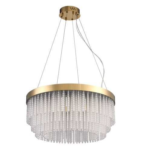 Lampa wisząca GLORIA LED kryształowa złota 60 cm