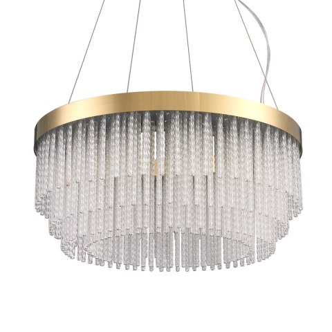 Lampa wisząca GLORIA LED kryształowa złota 60 cm