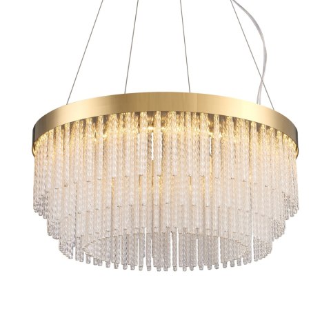 Lampa wisząca GLORIA LED kryształowa złota 60 cm