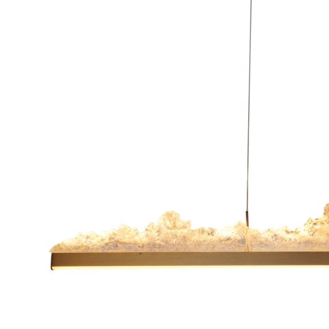Lampa wisząca MONTANA LONG LED złota 125 cm
