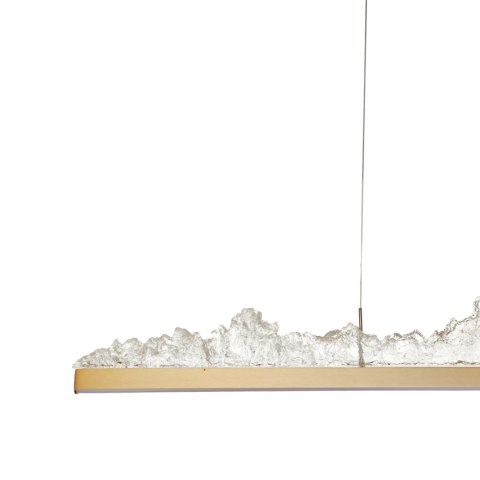 Lampa wisząca MONTANA LONG LED złota 125 cm