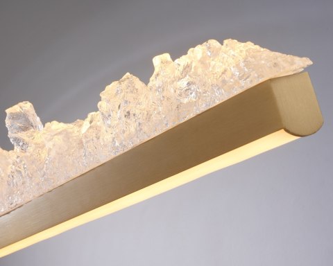 Lampa wisząca MONTANA LONG LED złota 125 cm