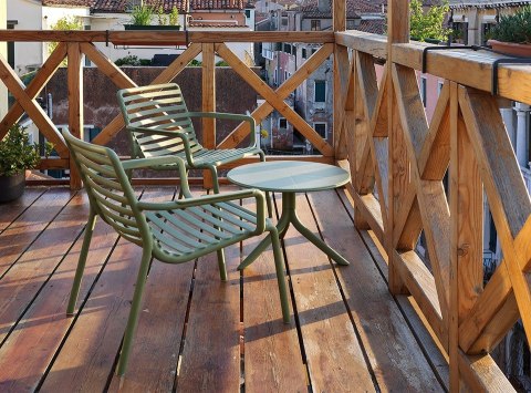 NARDI fotel ogrodowy DOGA RELAX ciemny zielony