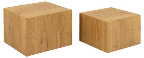 Zestaw 2 stolików kawowych Dice dąb Zestaw 2 stolików kawowych Dice dąb