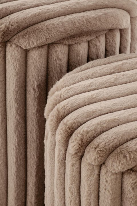 FIDO zestaw 2 puf, cappuccino / złoty