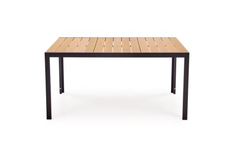 FIERRO stół ogrodowy prostokątny 150 cm, brązowy / czarny
