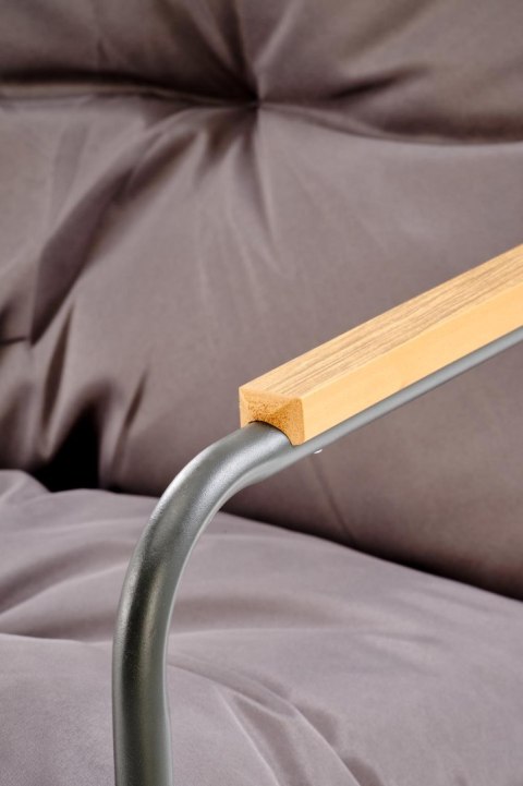HUDSON, zestaw ogrodowy ( sofa, fotel 2x, ława ), popielaty / brązowy HUDSON, zestaw ogrodowy ( sofa, fotel 2x, ława ), popielaty / brązowy