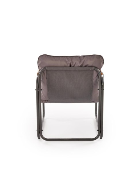 HUDSON, zestaw ogrodowy ( sofa, fotel 2x, ława ), popielaty / brązowy HUDSON, zestaw ogrodowy ( sofa, fotel 2x, ława ), popielaty / brązowy