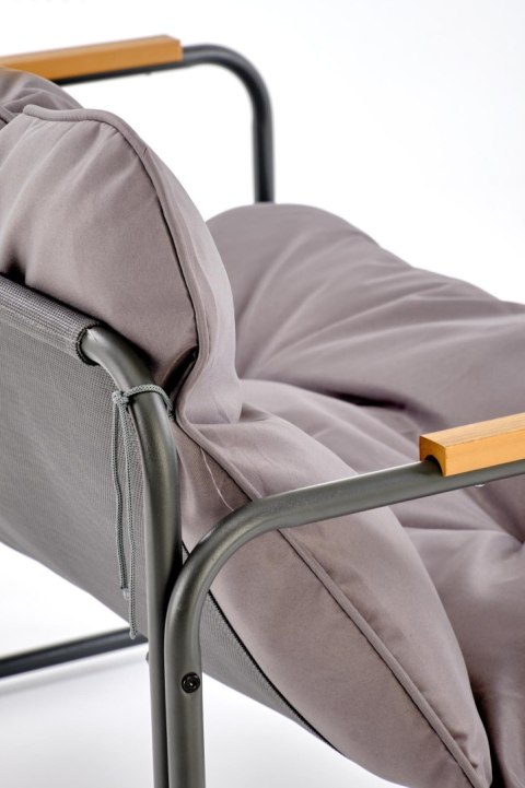 HUDSON, zestaw ogrodowy ( sofa, fotel 2x, ława ), popielaty / brązowy HUDSON, zestaw ogrodowy ( sofa, fotel 2x, ława ), popielaty / brązowy