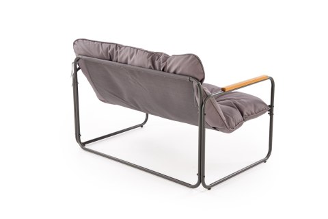HUDSON, zestaw ogrodowy ( sofa, fotel 2x, ława ), popielaty / brązowy HUDSON, zestaw ogrodowy ( sofa, fotel 2x, ława ), popielaty / brązowy