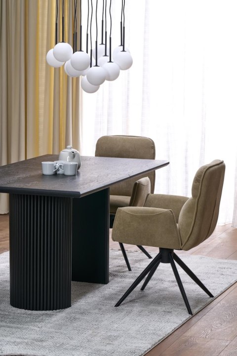 BOLERO stół rozkładany 160-250x90x78 cm dąb naturalny/czarny BOLERO stół rozkładany 160-250x90x78 cm dąb naturalny/czarny