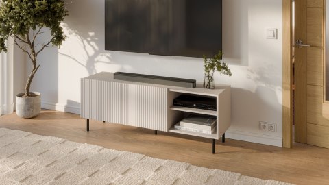 PAXOS RTV-1 TV stolik RTV 150 cm, kolor: kaszmir - czarny PAXOS RTV-1 TV stolik RTV 150 cm, kolor: kaszmir - czarny