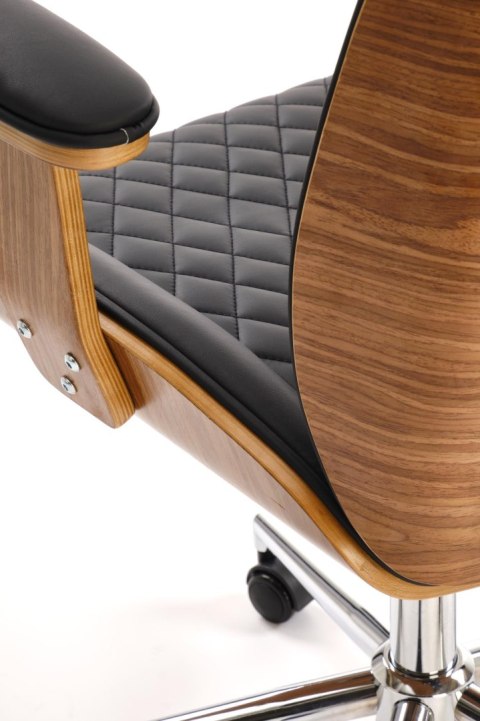 TIMBER fotel gabinetowy orzechowy/czarny