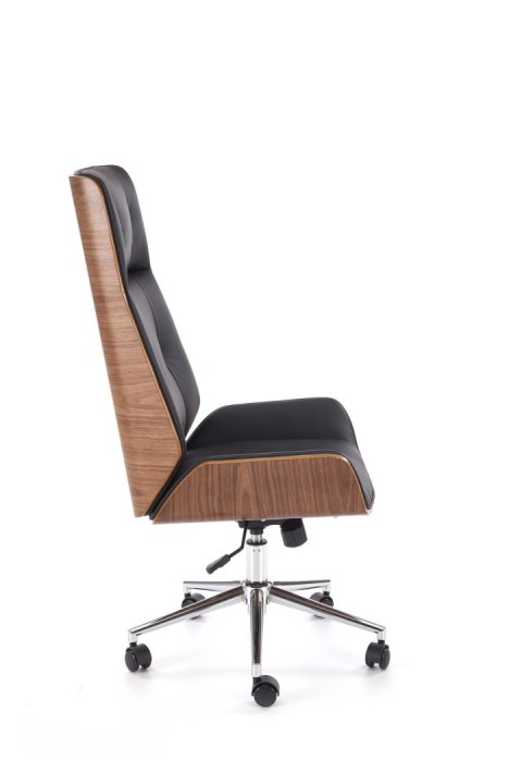 WEBSTER fotel gabinetowy orzechowy/czarny WEBSTER fotel gabinetowy orzechowy/czarny
