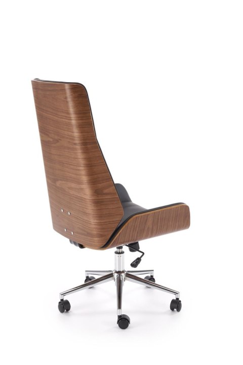WEBSTER fotel gabinetowy orzechowy/czarny WEBSTER fotel gabinetowy orzechowy/czarny