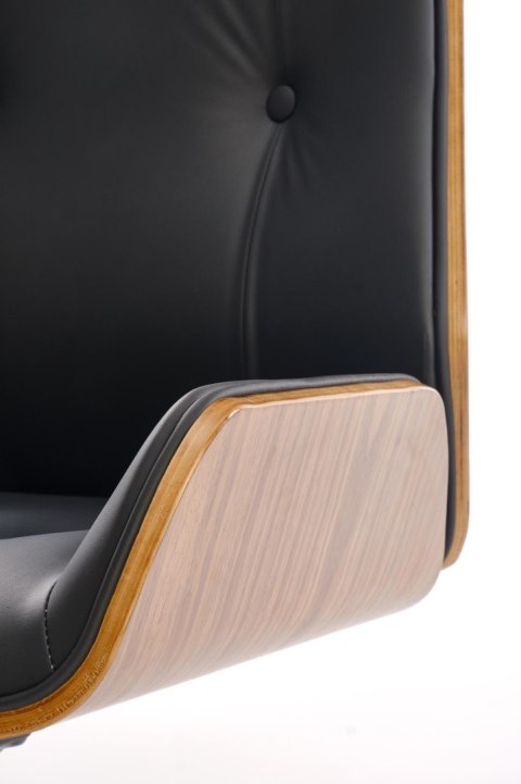 WEBSTER fotel gabinetowy orzechowy/czarny WEBSTER fotel gabinetowy orzechowy/czarny