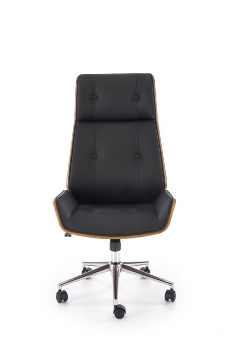 WEBSTER fotel gabinetowy orzechowy/czarny WEBSTER fotel gabinetowy orzechowy/czarny