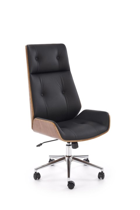 WEBSTER fotel gabinetowy orzechowy/czarny WEBSTER fotel gabinetowy orzechowy/czarny