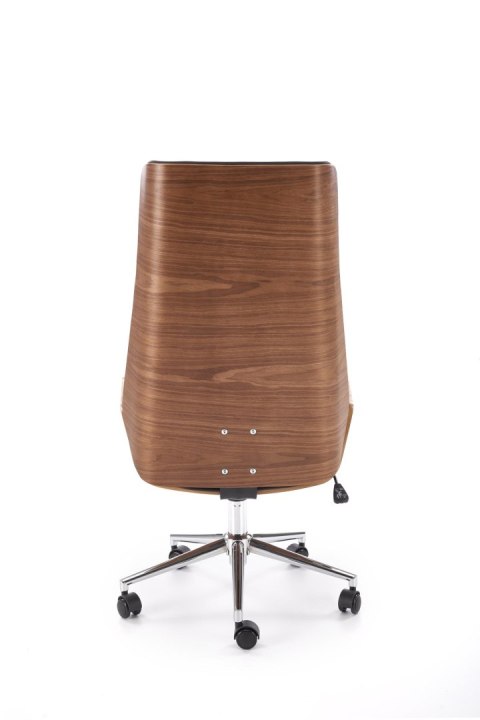 WEBSTER fotel gabinetowy orzechowy/czarny WEBSTER fotel gabinetowy orzechowy/czarny