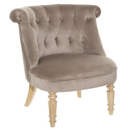 Fotel Sixtine velvet beżowy ciemny Fotel Sixtine velvet beżowy ciemny