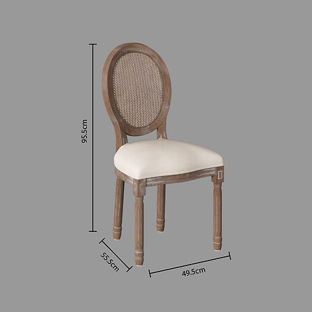 Krzesło Cleon rattan beżowe Krzesło Cleon rattan beżowe
