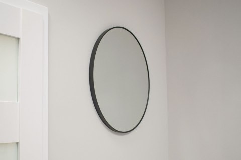 Lustro 70cm czarna rama Lustro 70cm czarna rama