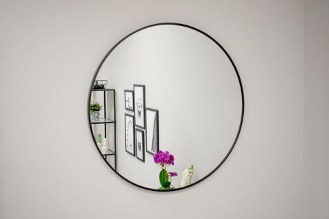 Lustro 70cm czarna rama Lustro 70cm czarna rama