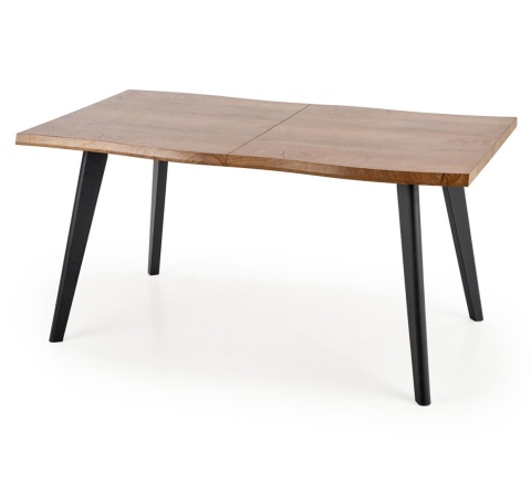 DICKSON stół rozkładany 150-210/90 cm, blat - naturalny, nogi - czarny