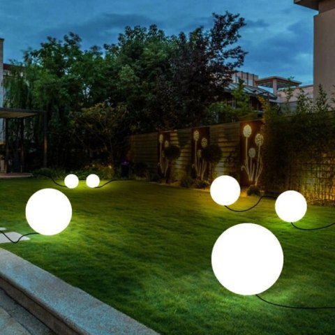 Lampa ogrodowa kula BALL S biała 35 cm Lampa ogrodowa kula BALL S biała 35 cm