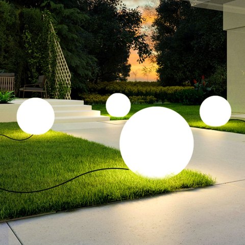 Lampa ogrodowa kula BALL S biała 35 cm Lampa ogrodowa kula BALL S biała 35 cm