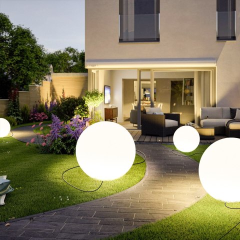 Lampa ogrodowa kula BALL S biała 35 cm Lampa ogrodowa kula BALL S biała 35 cm