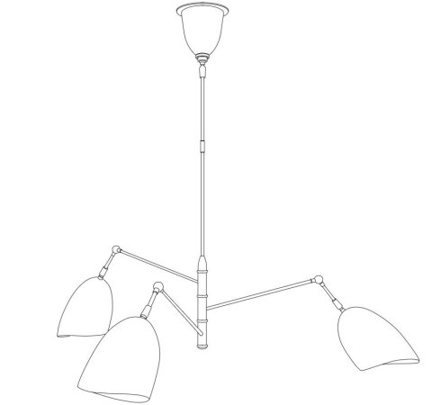 Lampa wisząca RAGNO biała 150 cm