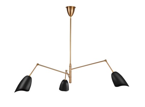 Lampa wisząca RAGNO czarna 150 cm