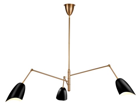 Lampa wisząca RAGNO czarna 150 cm