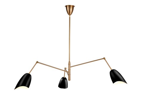 Lampa wisząca RAGNO czarna 150 cm