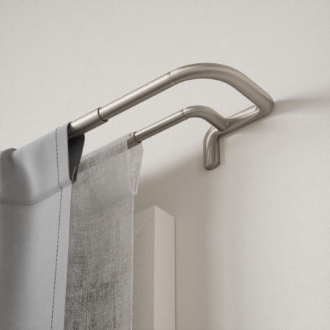 UMBRA karnisz TWILIGHT DOUBLE 76 - 213 cm srebrne UMBRA karnisz TWILIGHT DOUBLE 76 - 213 cm srebrne